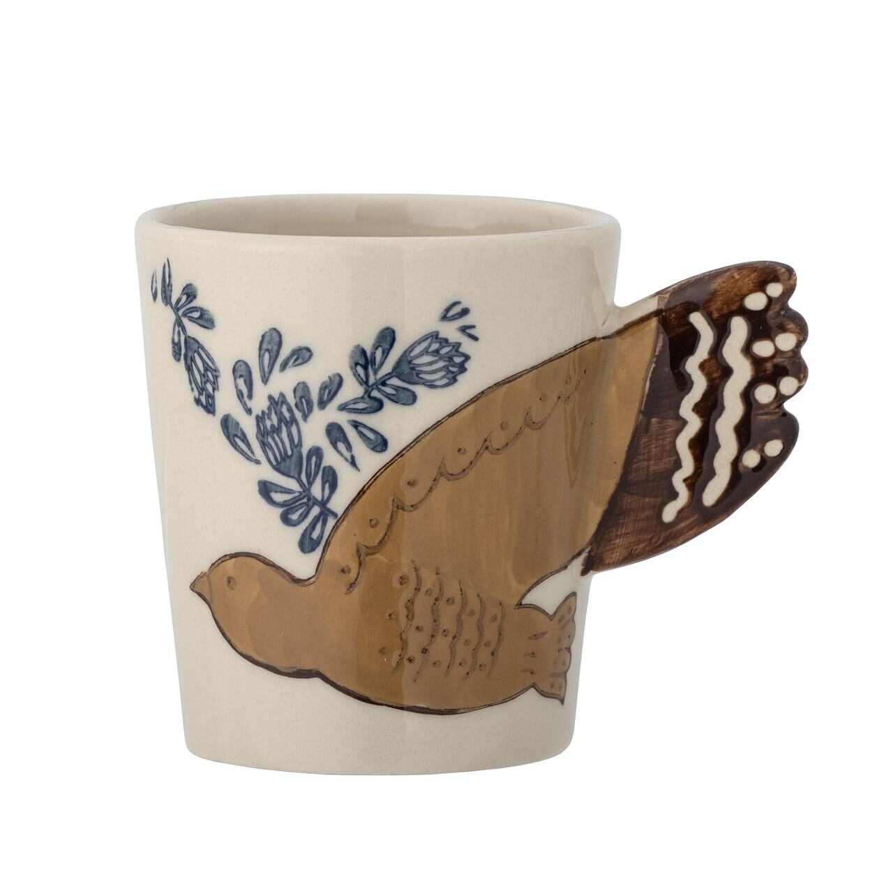 Ceasca, Bloomingville, Hezha, 8x9 cm, 260 ml, ceramica, natural - imagine 5